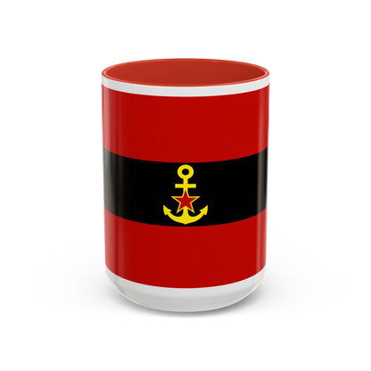 Naval Ensign of Albania 1946 to 1954 - Accent Coffee Mug