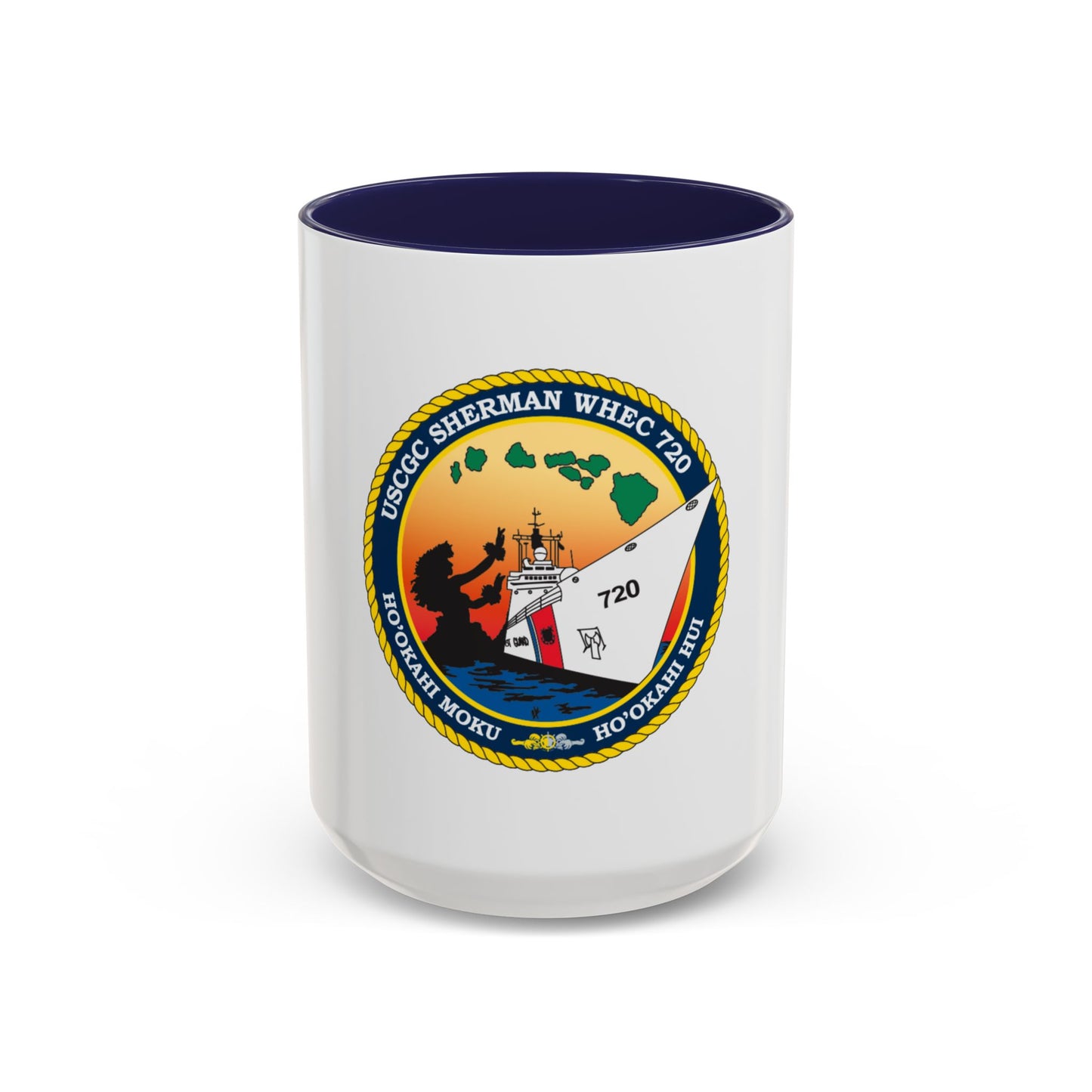USCGC Sherman WHEC 720 new 2016 (U.S. Coast Guard) Accent Coffee Mug