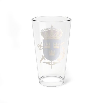 Försvarets läromedelscentral vapen (Sweden) (Coat of Arms) Pint Glass 16oz