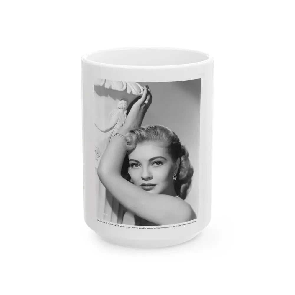 Lori Nelson #149 (Vintage Female Icon) White Coffee Mug-15oz-Go Mug Yourself