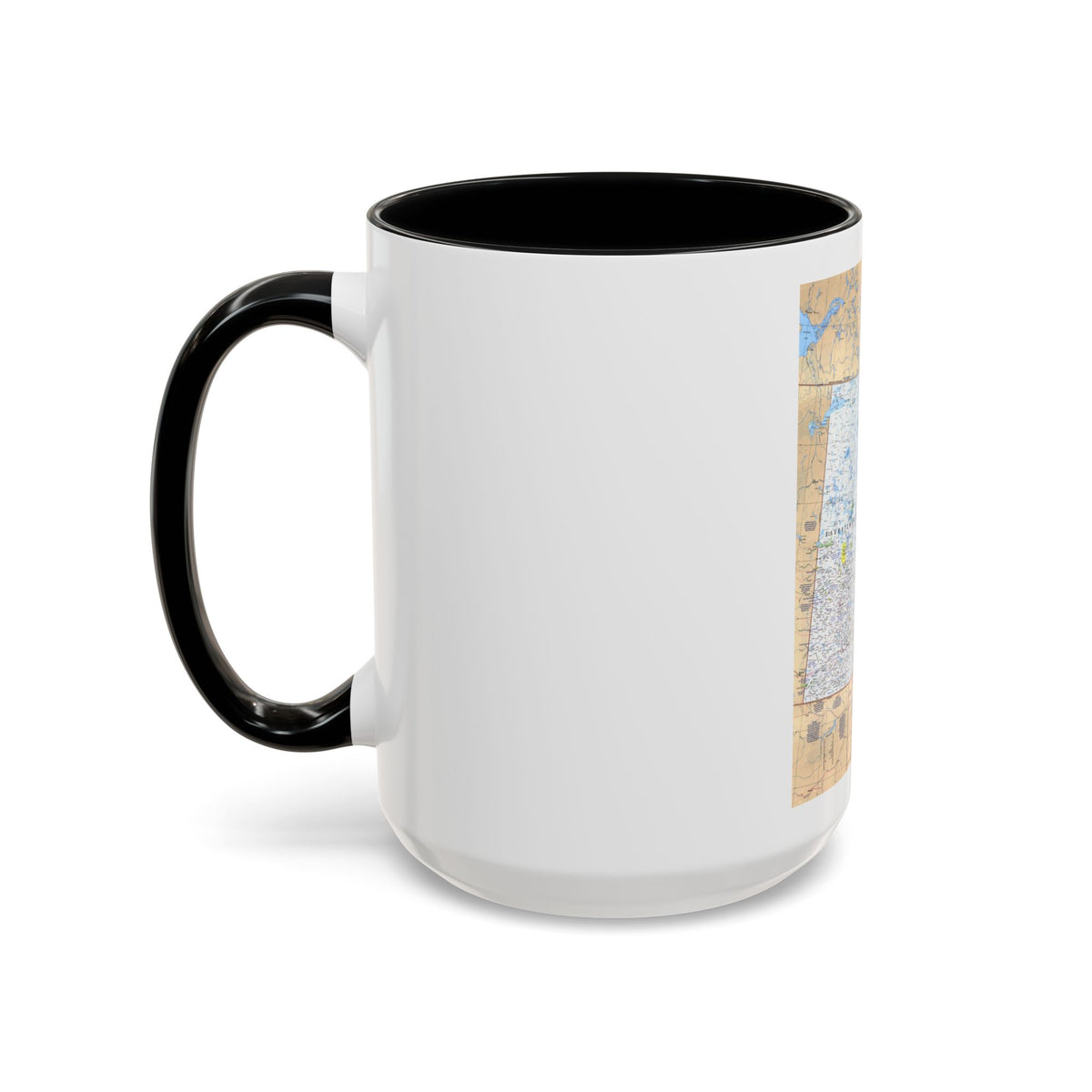 Canada - Saskatchewan & Manitoba (1979) (Map) Accent Coffee Mug