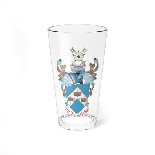 University of York coat of arms (United Kingdom) (Coat of Arms) Pint Glass 16oz