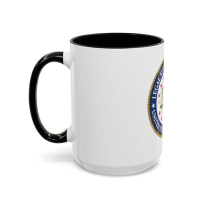 USCG Legal Service Command (U.S. Coast Guard) Accent Coffee Mug