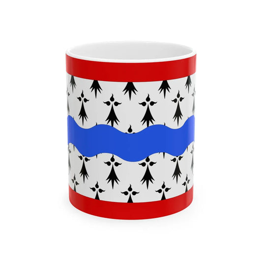 Flag of Haute Vienne France 2 - White Coffee Mug-11oz-Go Mug Yourself