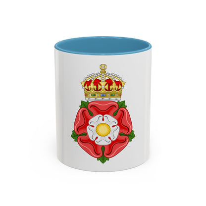 Tudor Rose, royally crowned - Accent Coffee Mug
