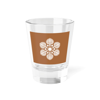 Flag of the Matsudaira Lords of Fukui in Echizen Province B (Japan) Shot Glass 1.5oz