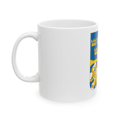 Great shield of arms of Sweden - White Coffee Mug