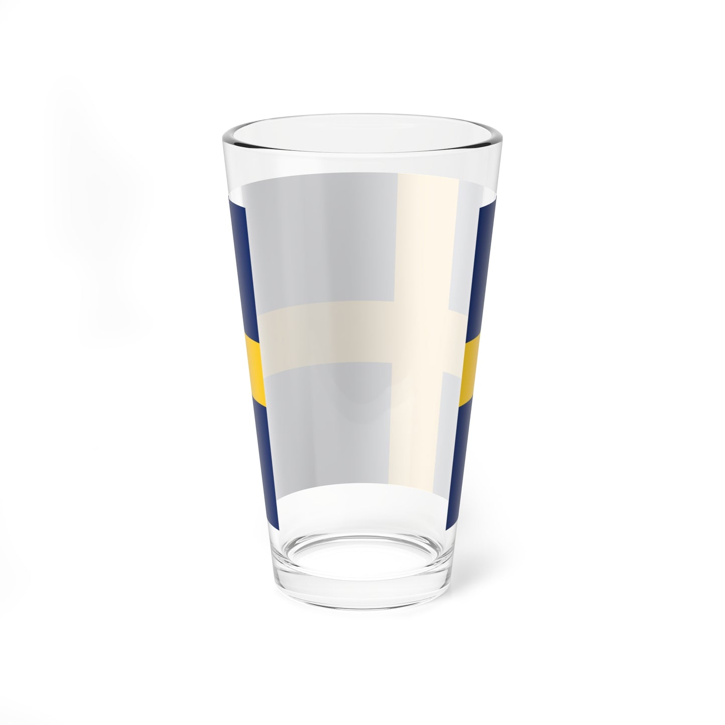Flag of Sweden pre-1906 3-2 (Estonia) Pint Glass 16oz