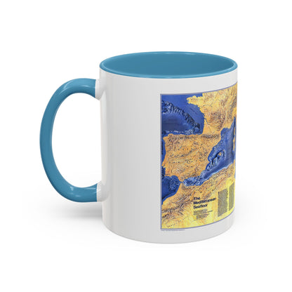 Mediterranean Seafloor (1982) (Map) Accent Coffee Mug