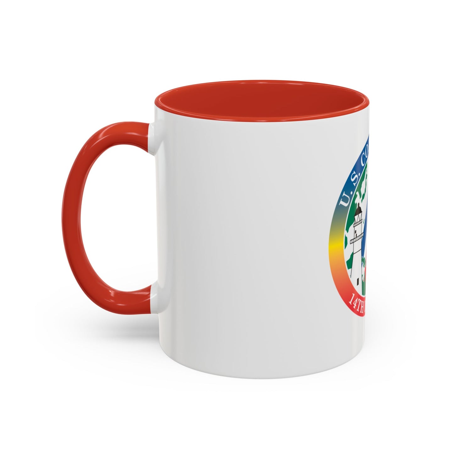 14th CG District (U.S. Coast Guard) Accent Coffee Mug
