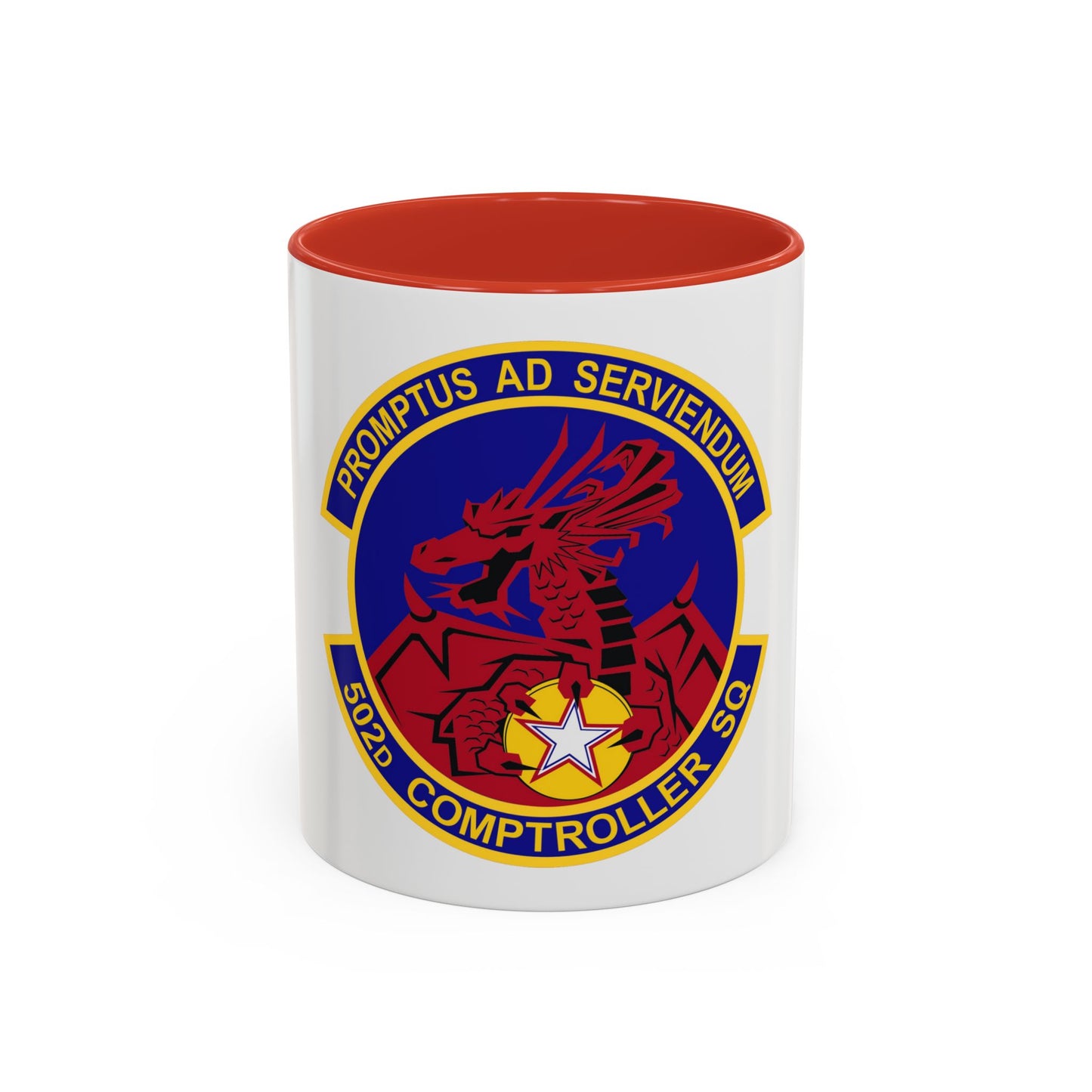 502d Comptroller Squadron (U.S. Air Force) Accent Coffee Mug