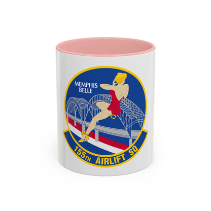 155 Airlift Squadron (U.S. Air Force) Accent Coffee Mug