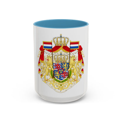 Greater coat of arms of the Grand Duke of Luxembourg (2000) - Accent Coffee Mug