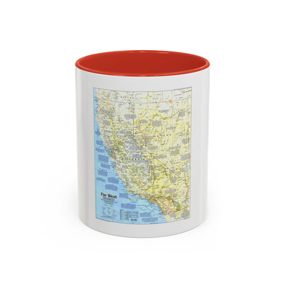 USA - Far West 1 (1984) (Map) Accent Coffee Mug