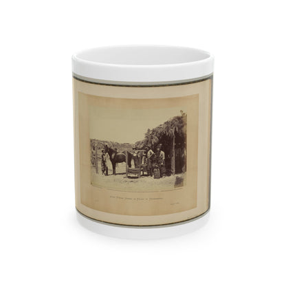 Army Forge Scene, In Front Of Petersburg (U.S. Civil War) White Coffee Mug