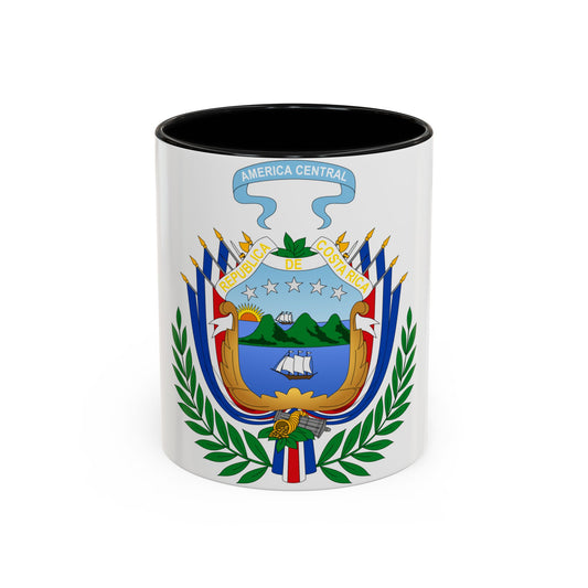 Coat of arms of Costa Rica (1848-1906) - Accent Coffee Mug