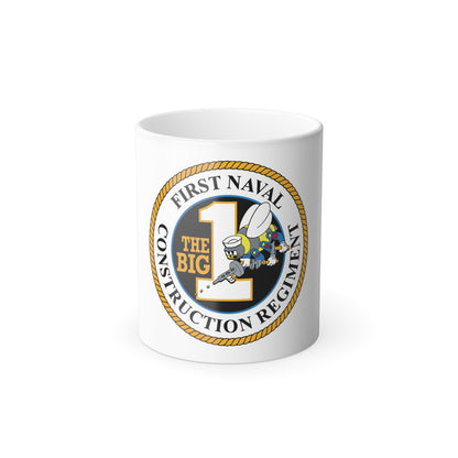 First Naval Construction Regiment (U.S. Navy) Color Changing Mug 11oz