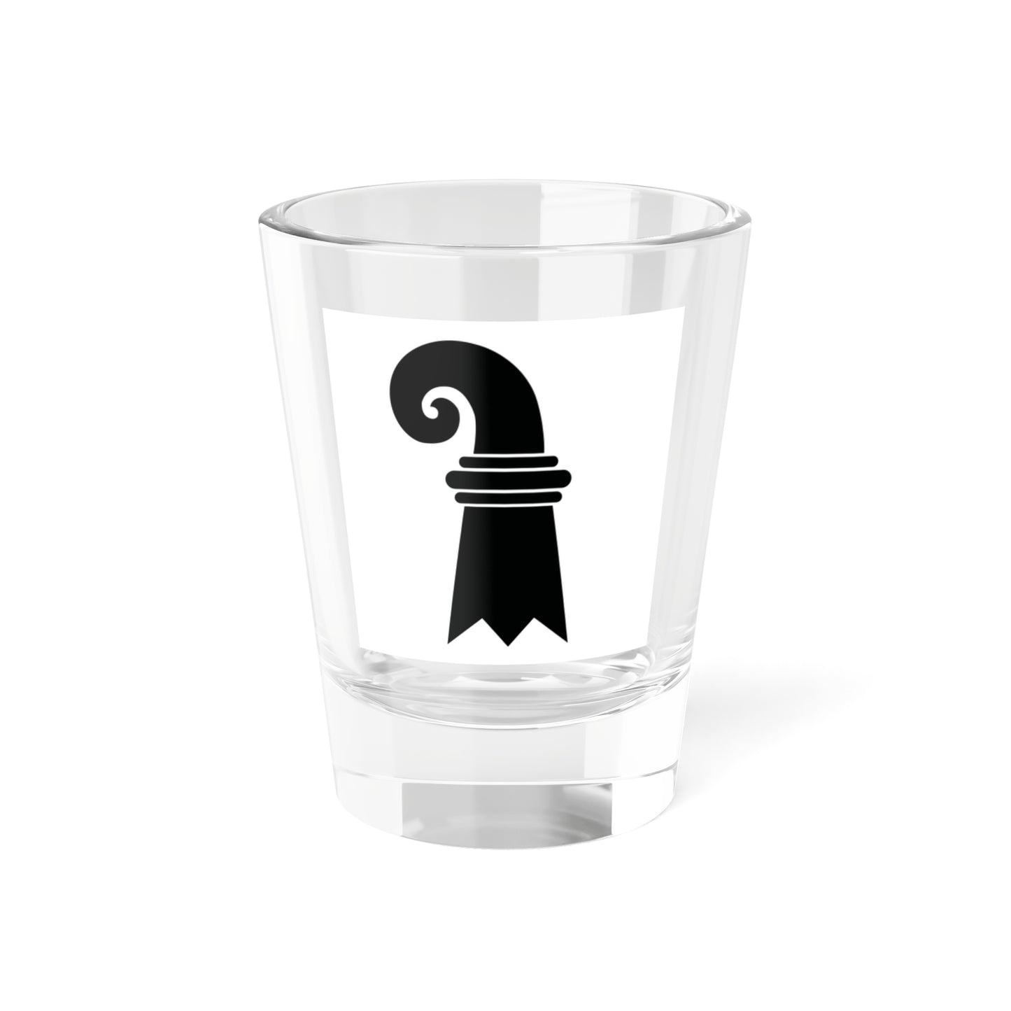 Flag of Canton of Basel (Switzerland) Shot Glass 1.5oz