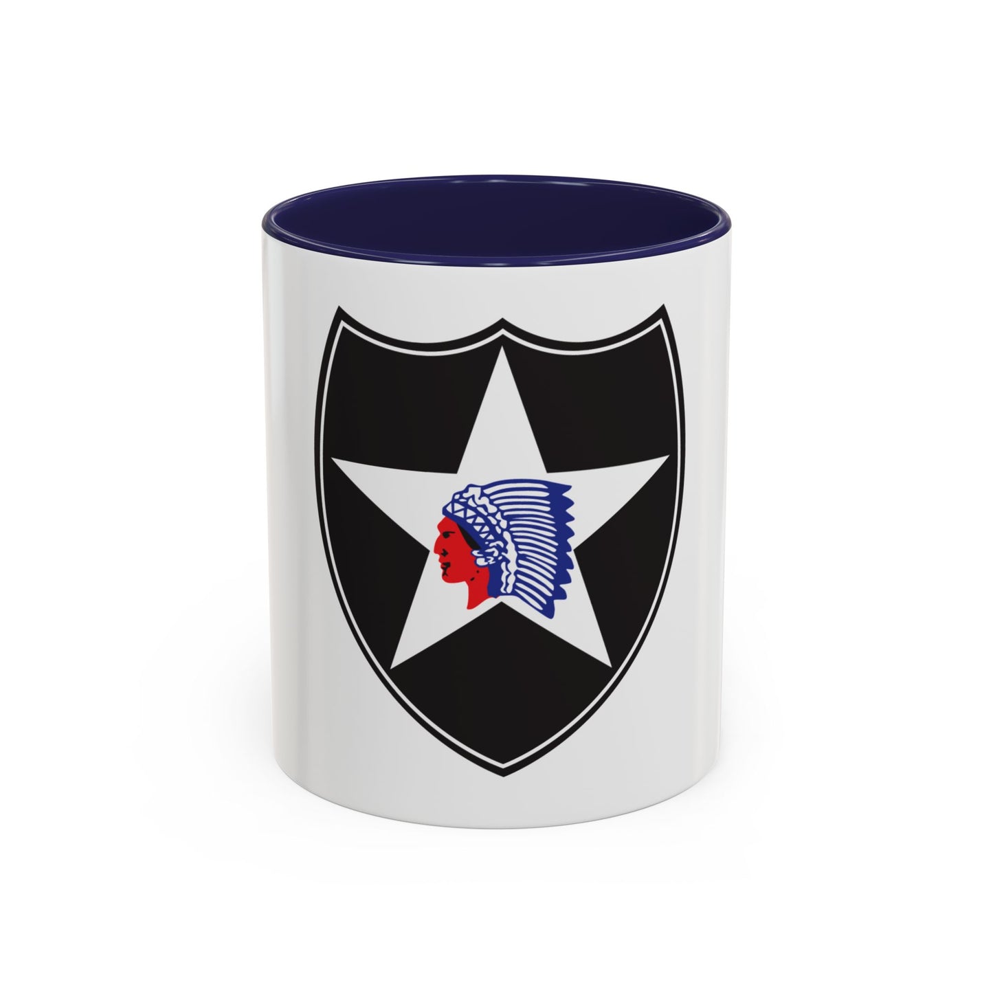 2nd Infantry Division (U.S. Army) Accent Coffee Mug