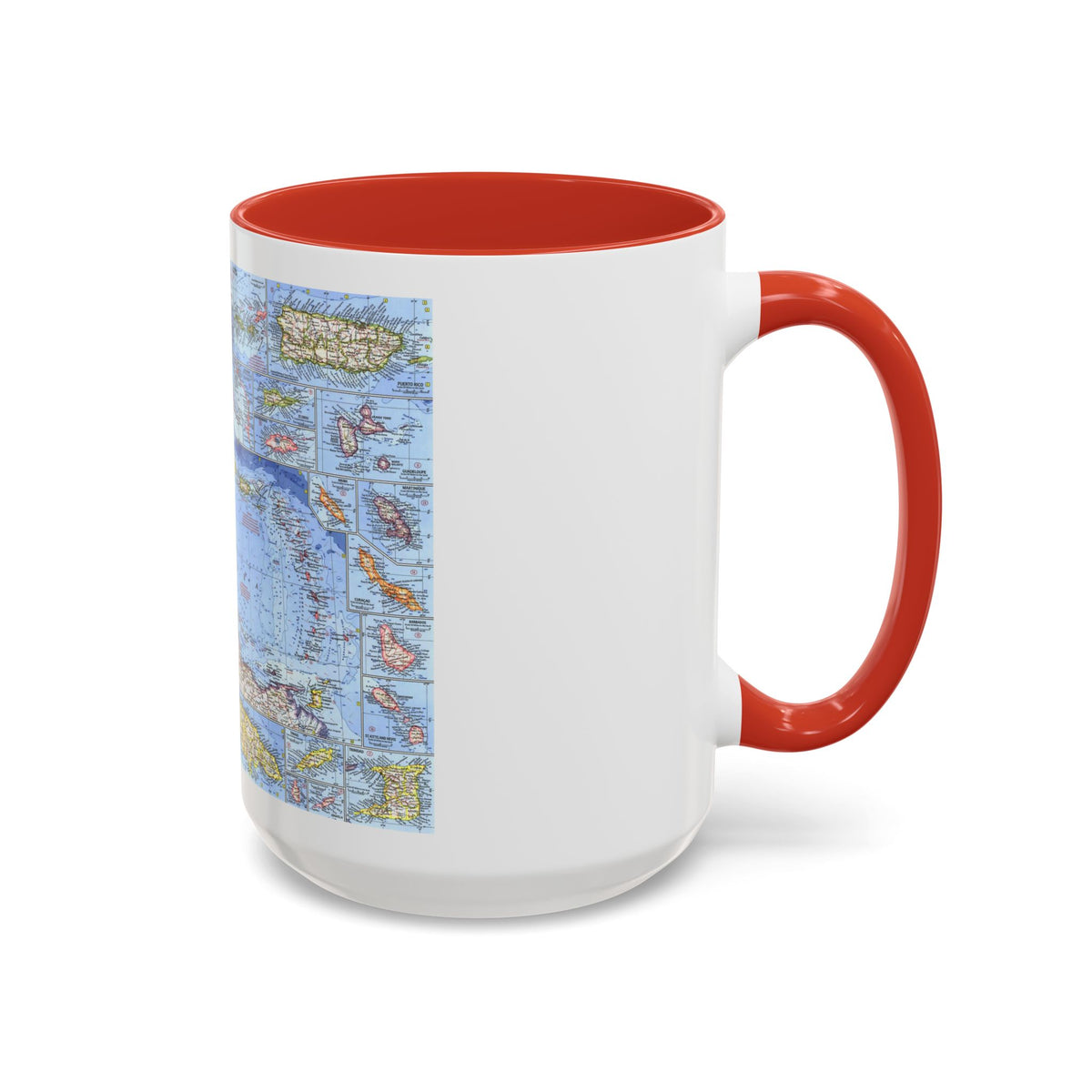 West Indies (1962) (Map) Accent Coffee Mug