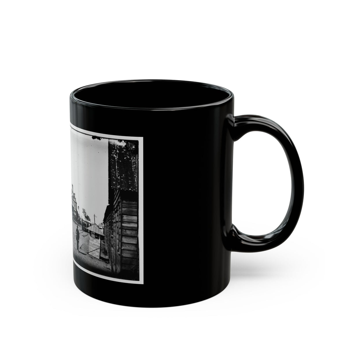 Morris Island, South Carolina. Unidentified Camp 005 (U.S. Civil War) Black Coffee Mug
