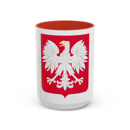 Coat of arms of Poland (1980-1990) - Accent Coffee Mug