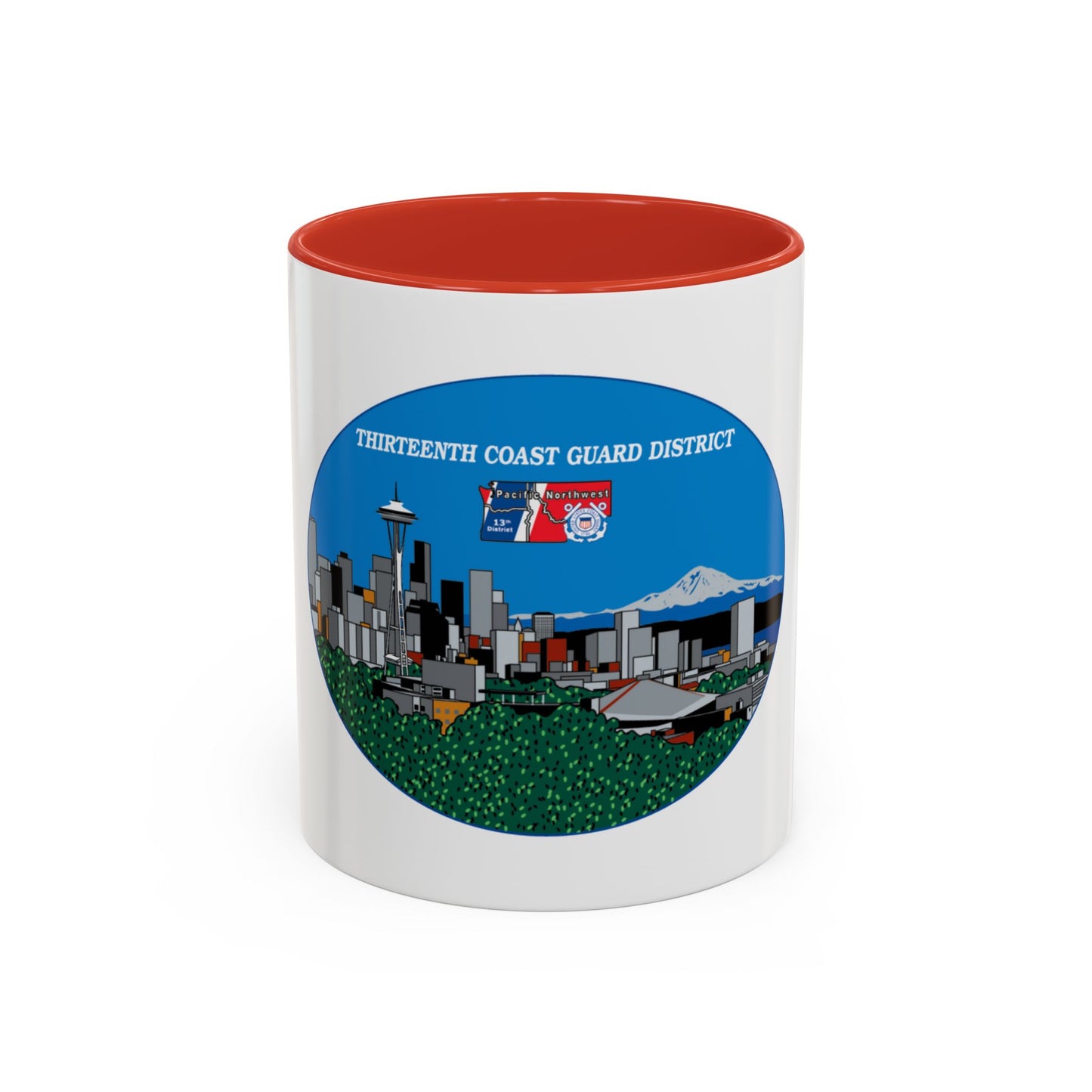 13th CG District Pacific Northwest (U.S. Coast Guard) Accent Coffee Mug