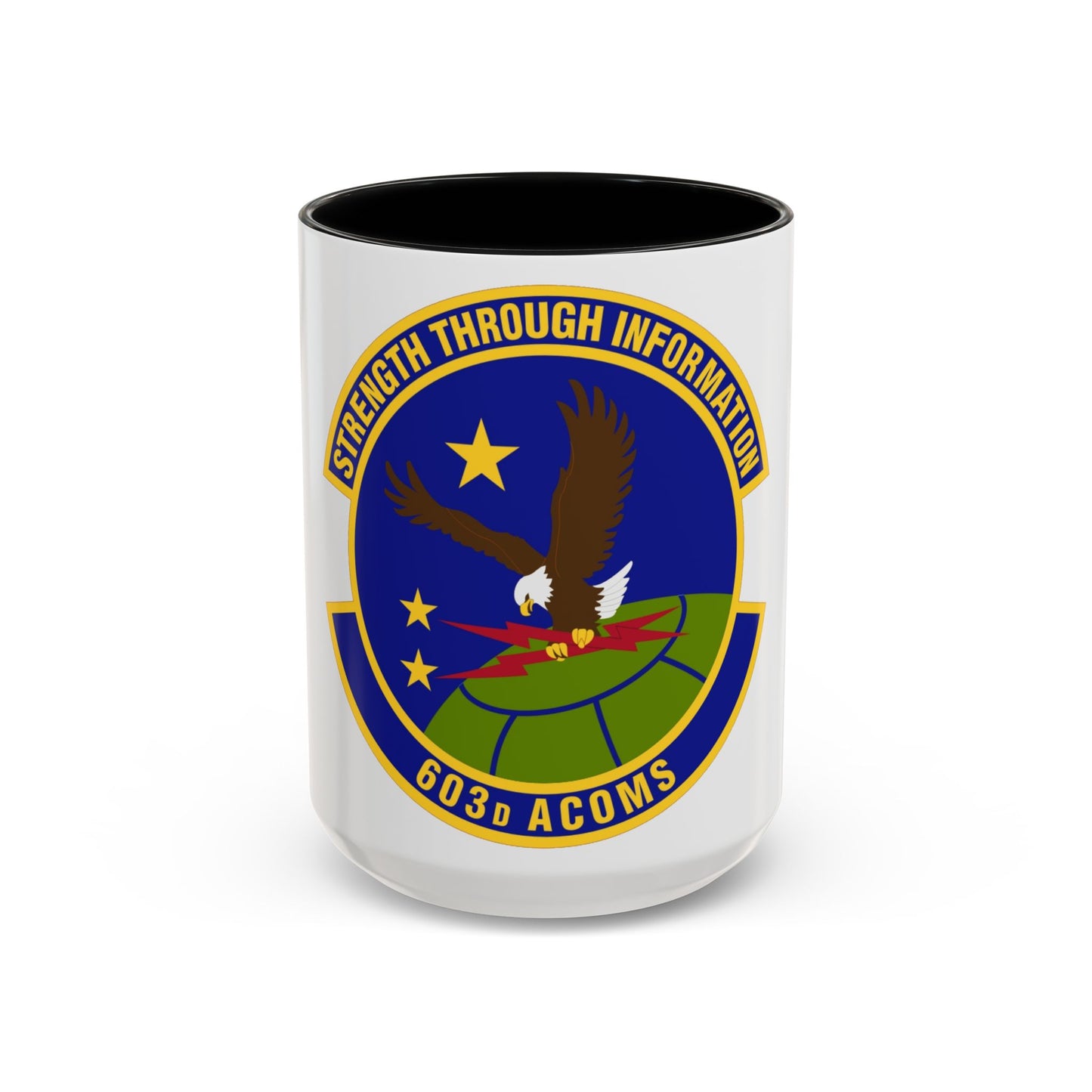 603d Air Communications Squadron (U.S. Air Force) Accent Coffee Mug