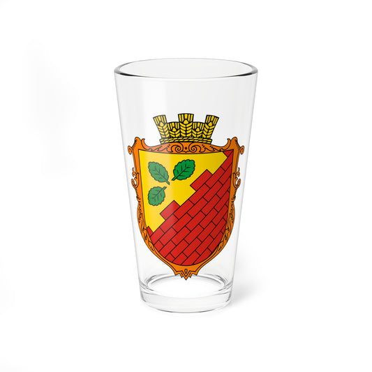 Coat of Arms of Yasenytsia-Zamkova (Ukraine) (Coat of Arms) Pint Glass 16oz
