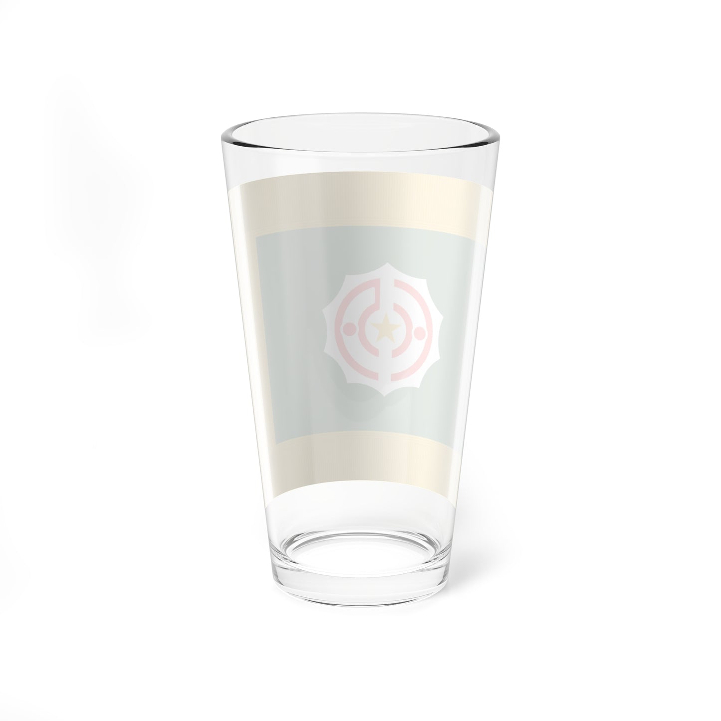 Flag of Tanno Hokkaido 1946-2006 fringed (Japan) Pint Glass 16oz