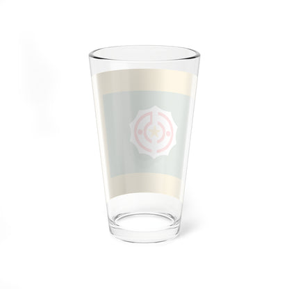 Flag of Tanno Hokkaido 1946-2006 fringed (Japan) Pint Glass 16oz