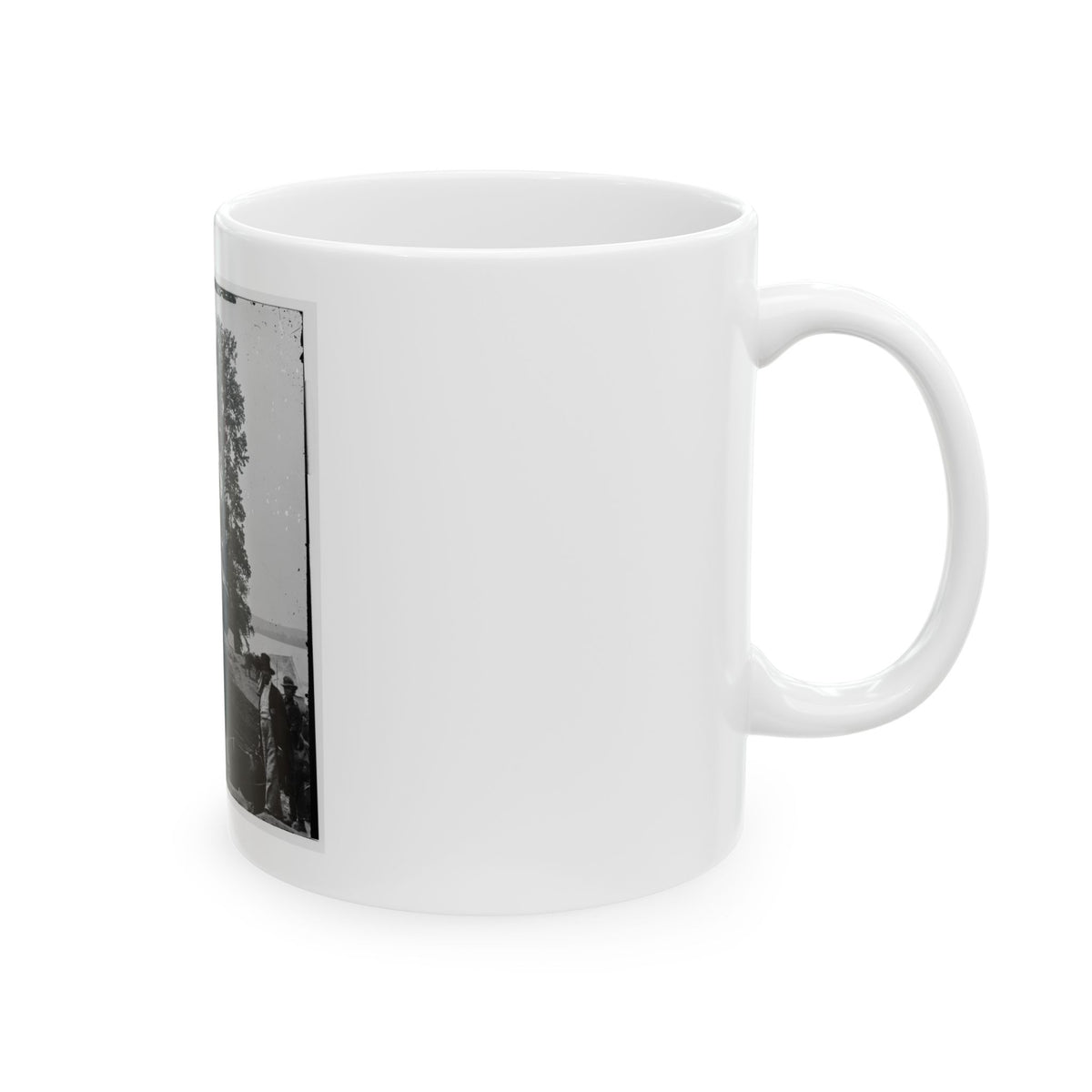 Belle Plain, Va. Wagons Of The Sanitary Commission And A Crowd At The Landing (U.S. Civil War) White Coffee Mug