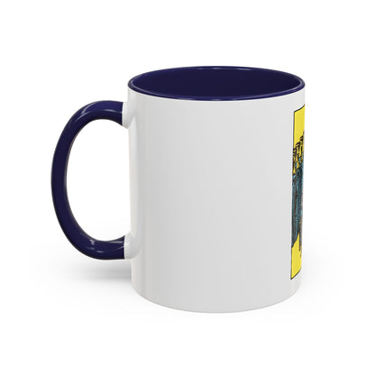 The 9 of Cups (Tarot Card) Accent Coffee Mug