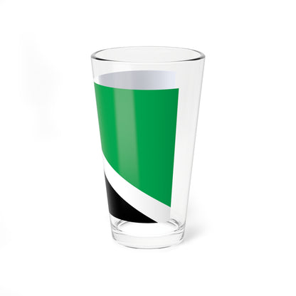 Flag of Novokuznetsk rayon Kemerovo oblast (Russia) Pint Glass 16oz