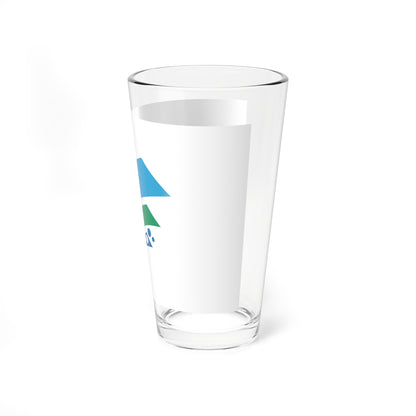 Flag of Mihara Hiroshima (Japan) Pint Glass 16oz