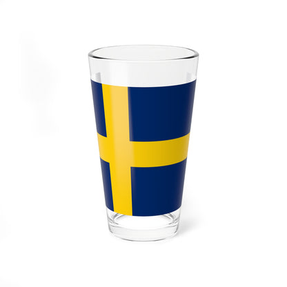 Flag of Sweden pre-1906 3-2 (Estonia) Pint Glass 16oz