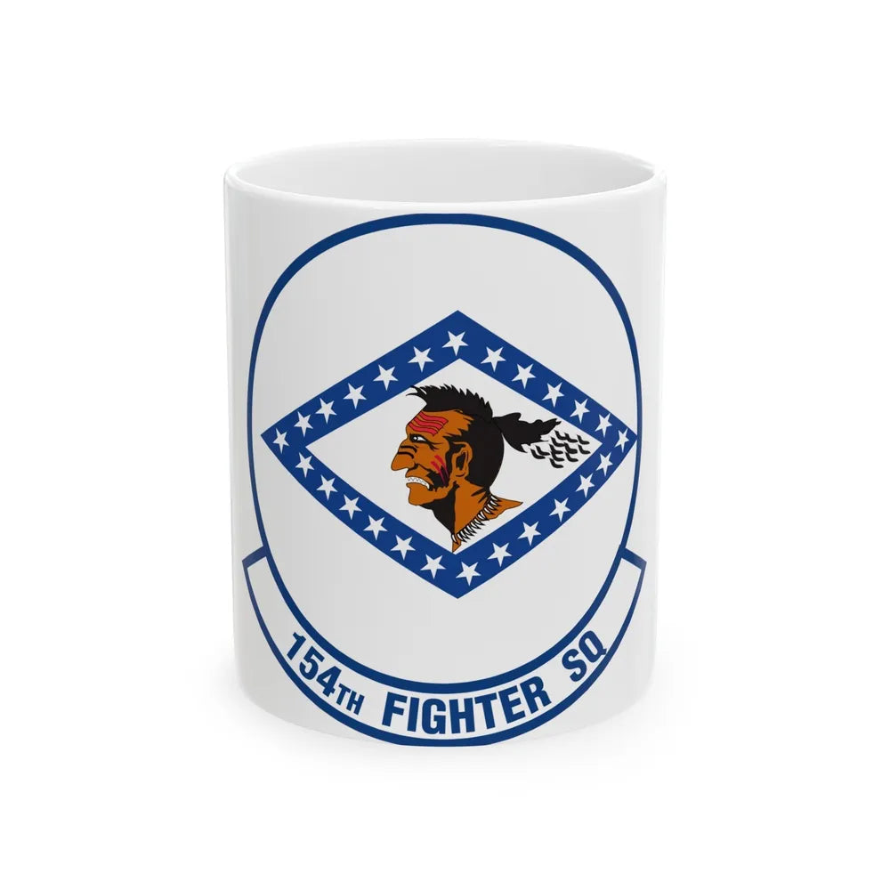 154 Fighter Squadron (U.S. Air Force) White Coffee Mug-11oz-Go Mug Yourself