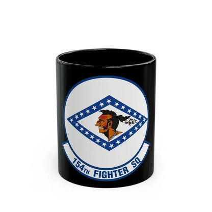 154 Fighter Squadron (U.S. Air Force) Black Coffee Mug 11oz - Go Mug Yourself
