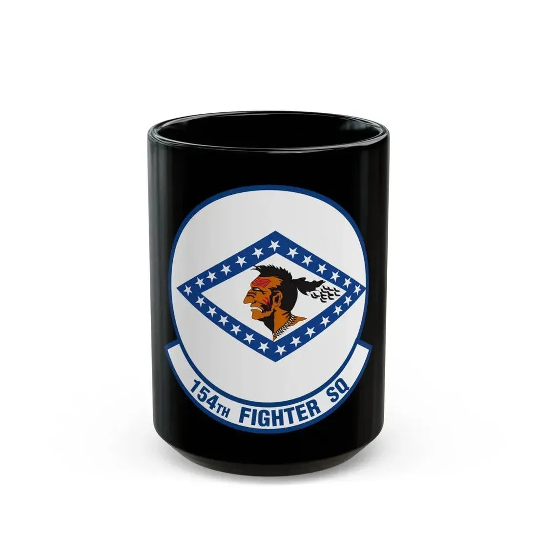 154 Fighter Squadron (U.S. Air Force) Black Coffee Mug 15oz - Go Mug Yourself