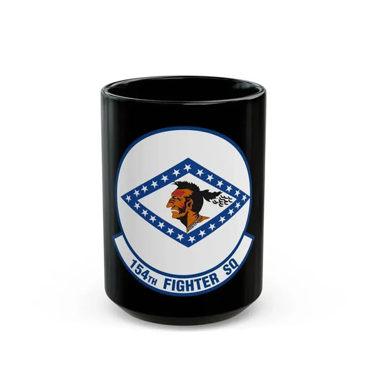 154 Fighter Squadron (U.S. Air Force) Black Coffee Mug 15oz - Go Mug Yourself