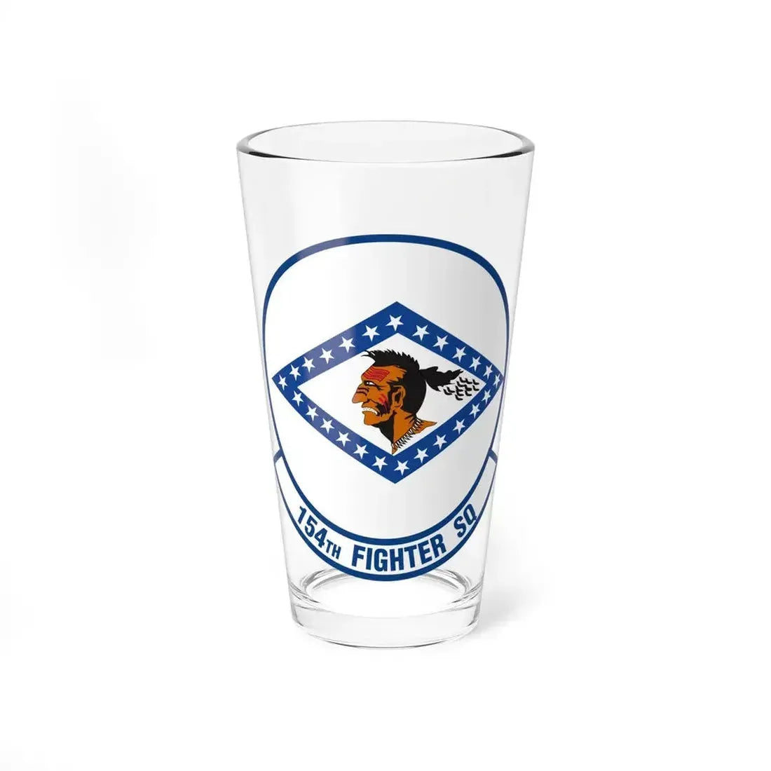 154 Fighter Squadron (U.S. Air Force) Pint Glass 16oz 16oz - Go Mug Yourself