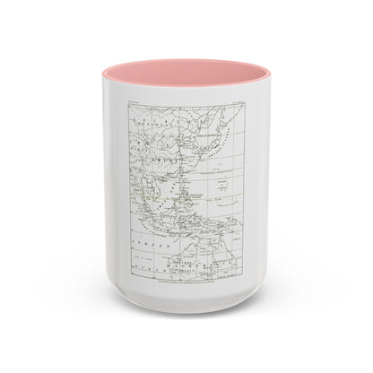 Philippines, The (1900) (Map) Accent Coffee Mug