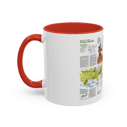 USA - Deep South 2 (1983) (Map) Accent Coffee Mug