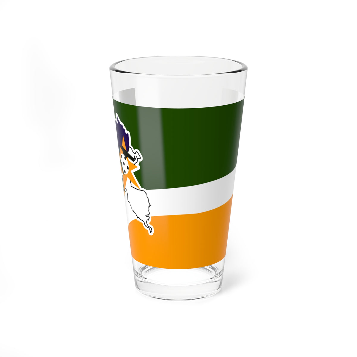 Bandera del Municipio de San Genaro de Boconoito (Venezuela) Pint Glass 16oz