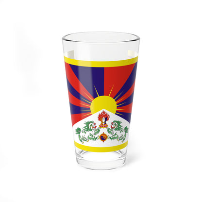 Flag of Tibet (China) Pint Glass 16oz