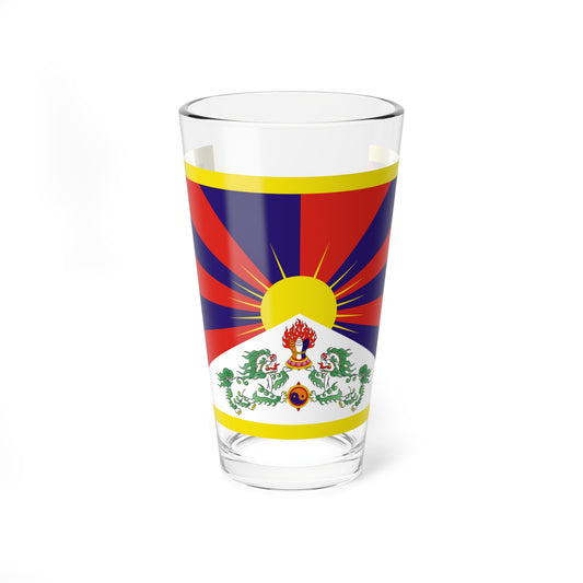 Flag of Tibet (China) Pint Glass 16oz