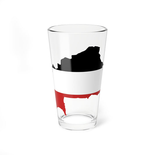 Flag map of Upper Volta (Burkina Faso) Pint Glass 16oz