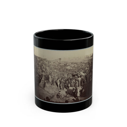 Andersonville Prison, Ga., August 17, 1864. Issuing Rations, View From Main Gate (U.S. Civil War) Black Coffee Mug