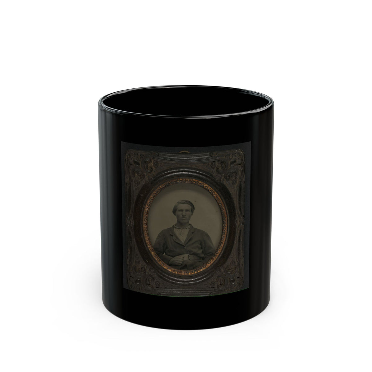 Unidentified Soldier In Union Sack Coat(3) (U.S. Civil War) Black Coffee Mug