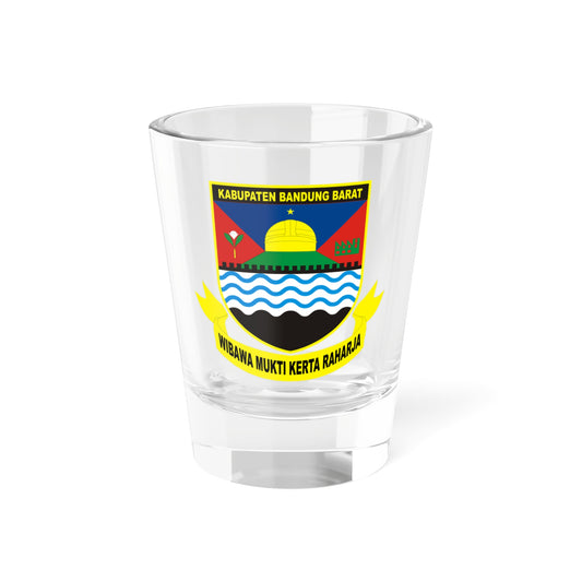 Kab Bandung Barat (Indonesia) (Coat of Arms) Shot Glass 1.5oz